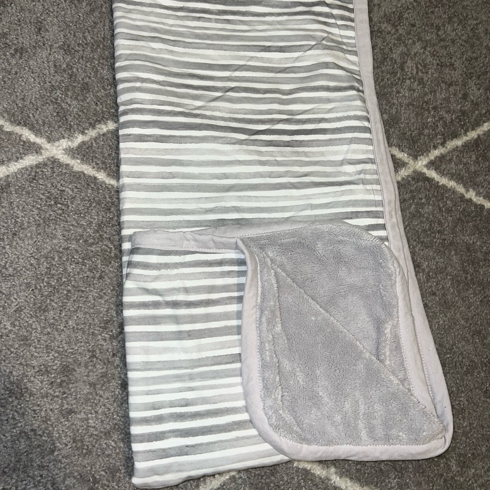 Light grey soft inside blanket